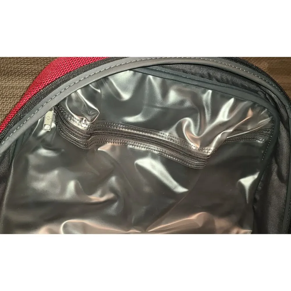 Samsonite Red Carry On Bag Travel Overnight Tote Weekender Luggage 17x11 Duffle
